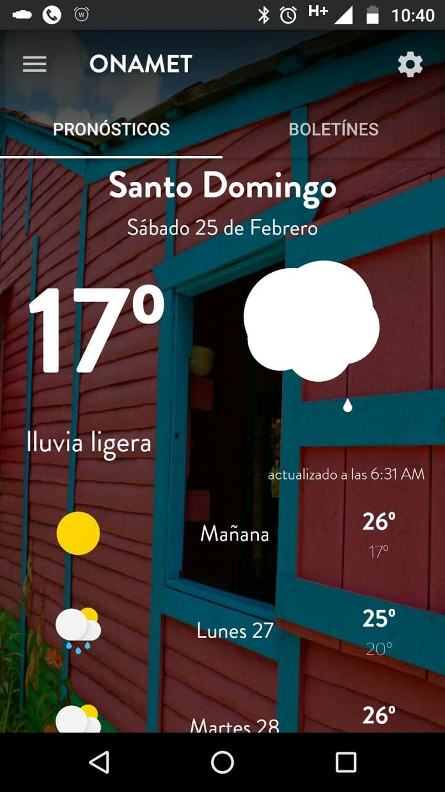 App view of Santo Domingo city